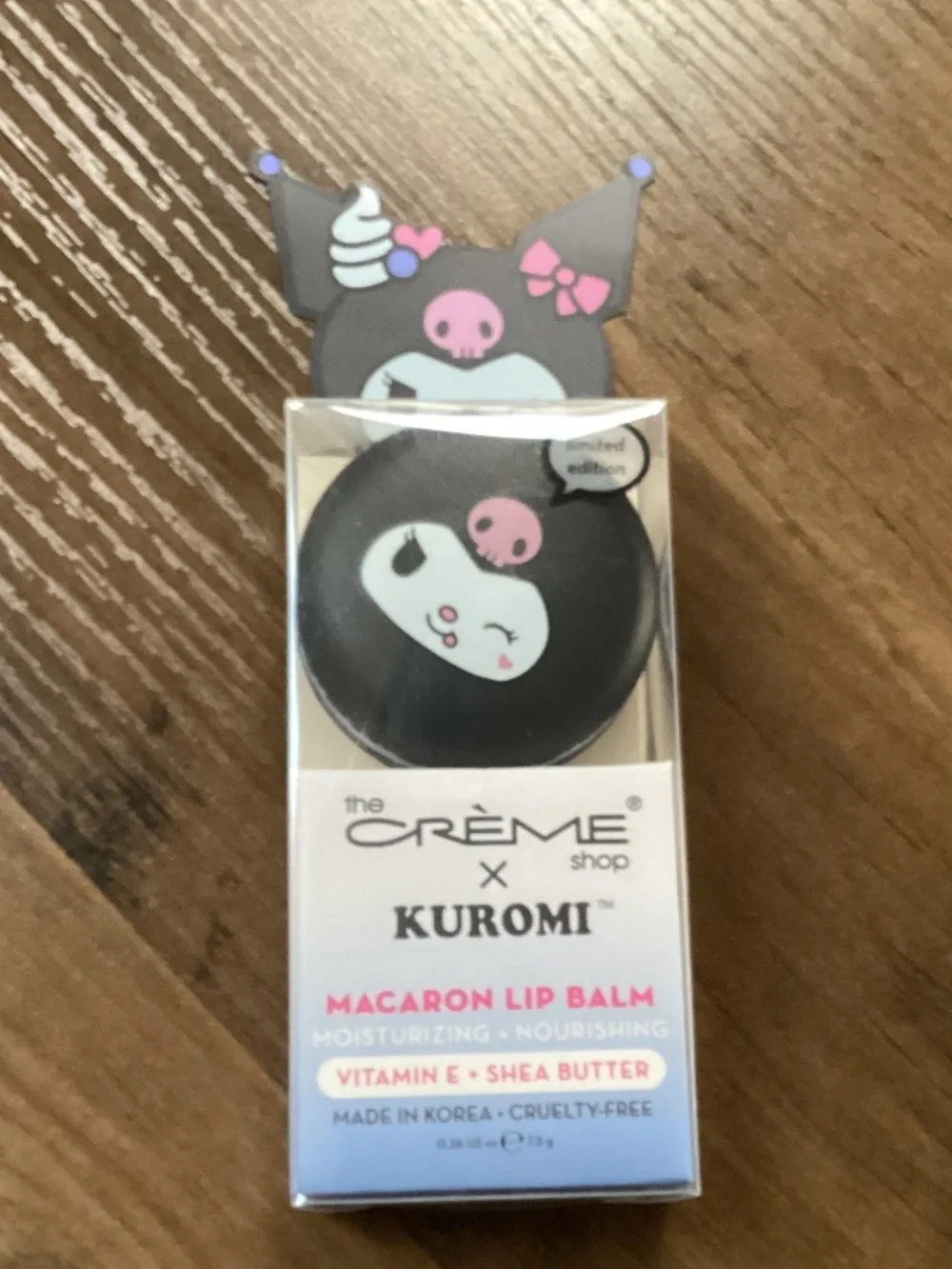The Crème Shop x Kuromi macaron lip balm  0.26 oz (7.5 g) NEW